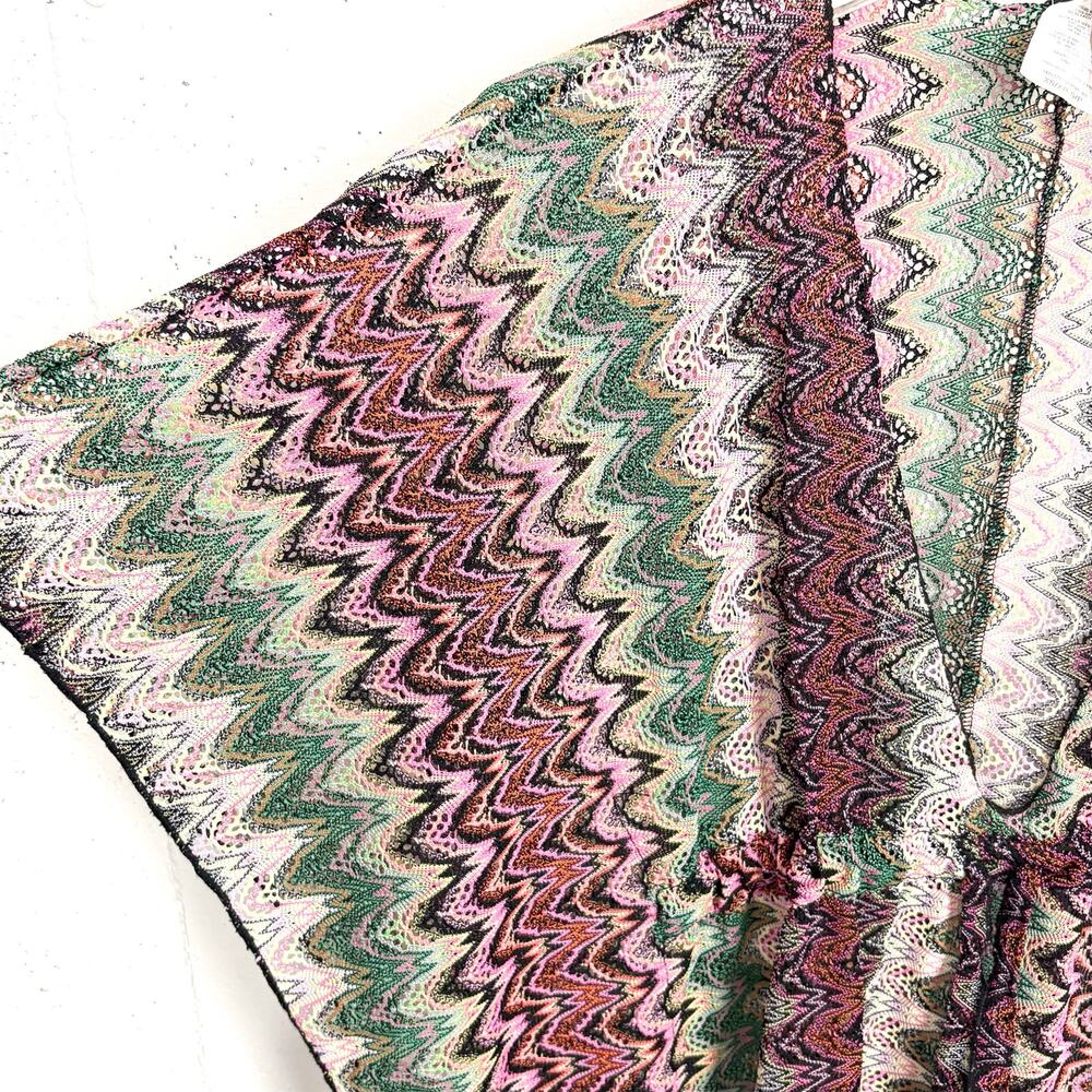 Becca by Rebecca Virtue Solstice Crochet Tunic Stripe Swim Cover Up Size XS - Picture 8 of 10